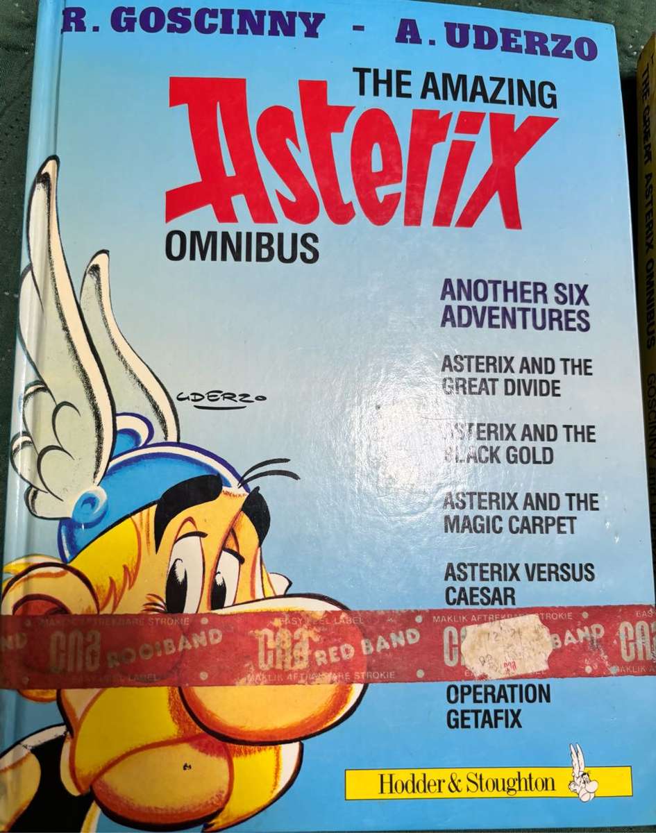 Asterix Two Hardcover Omnibus Comic Books Vintage Rare