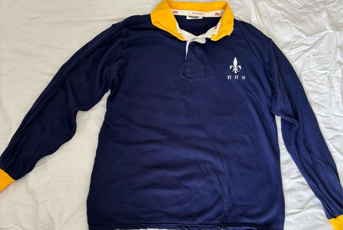 Old School Rugby Jersey Long Sleeve size 40/102 Number 12