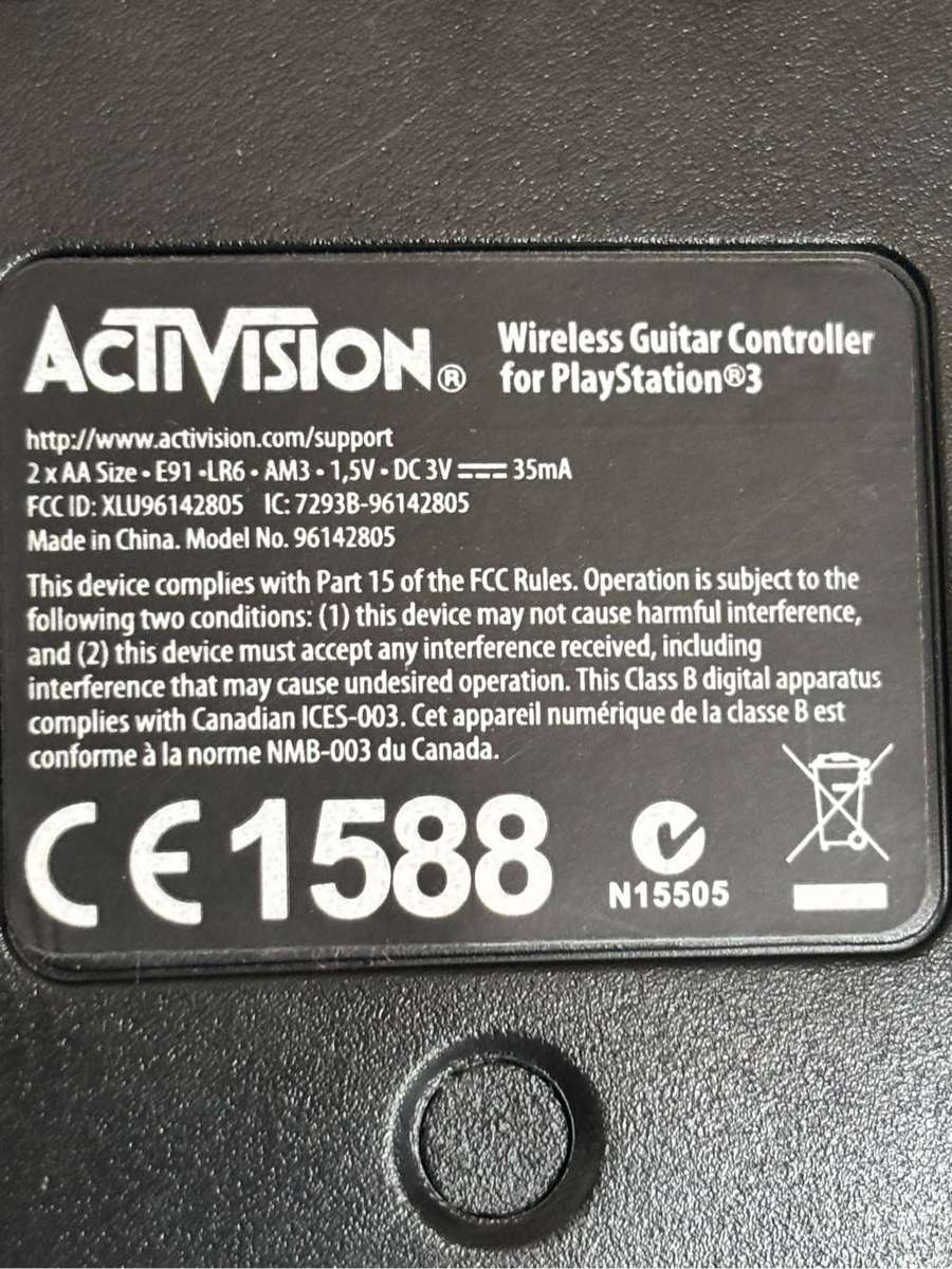 PS3 Guitar Hero Wireless Controller Activision