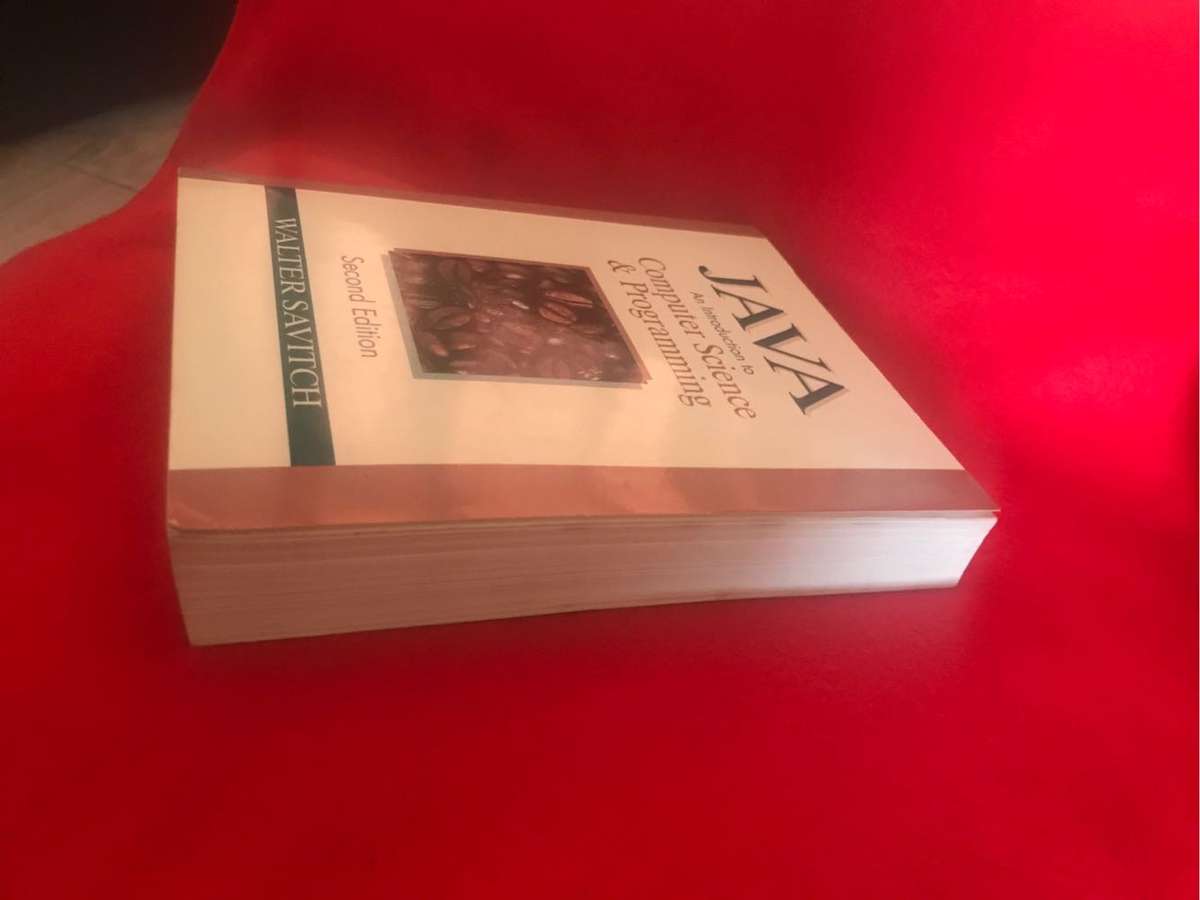 Java An introduction to Computer Science and Programming 2nd edition Ealter Savitch
