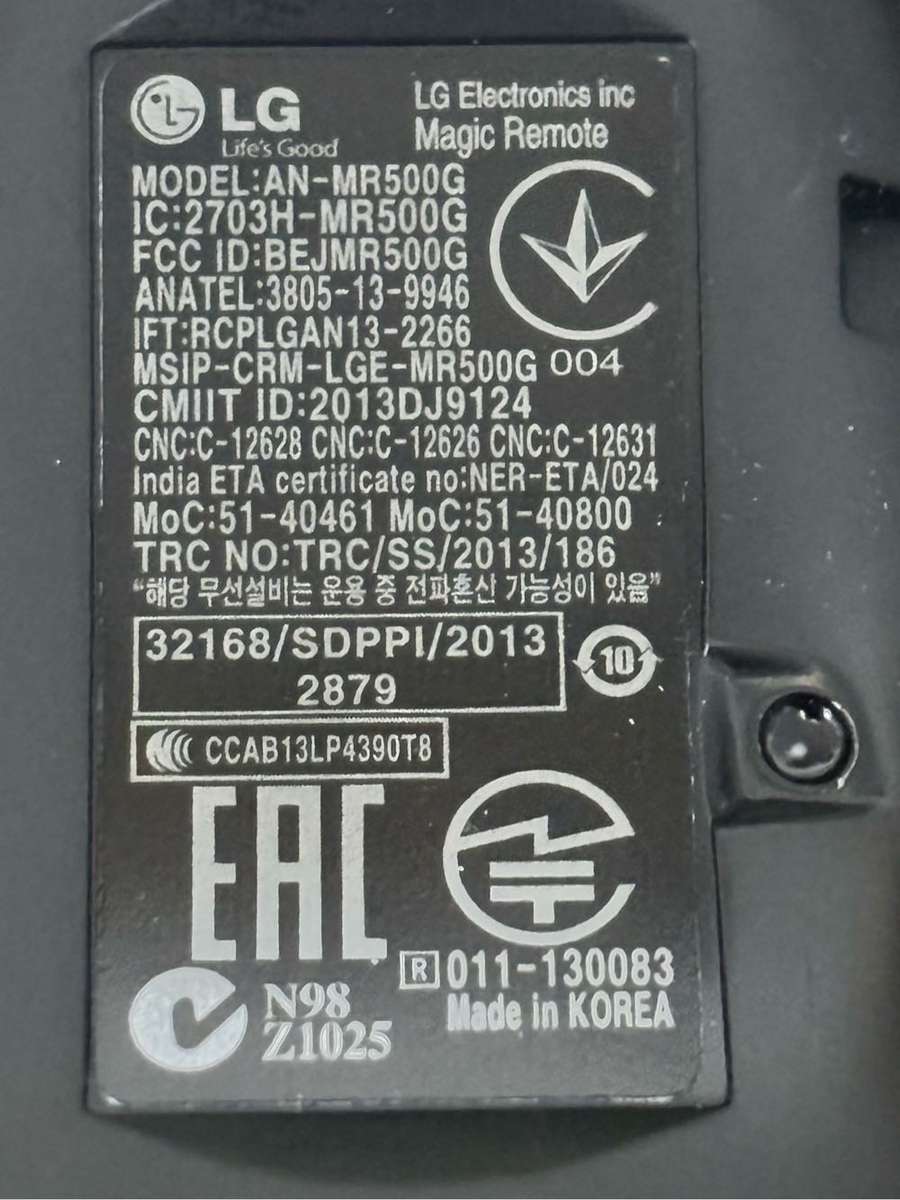 LG TV Magic Remote model AN-MR500G OEM