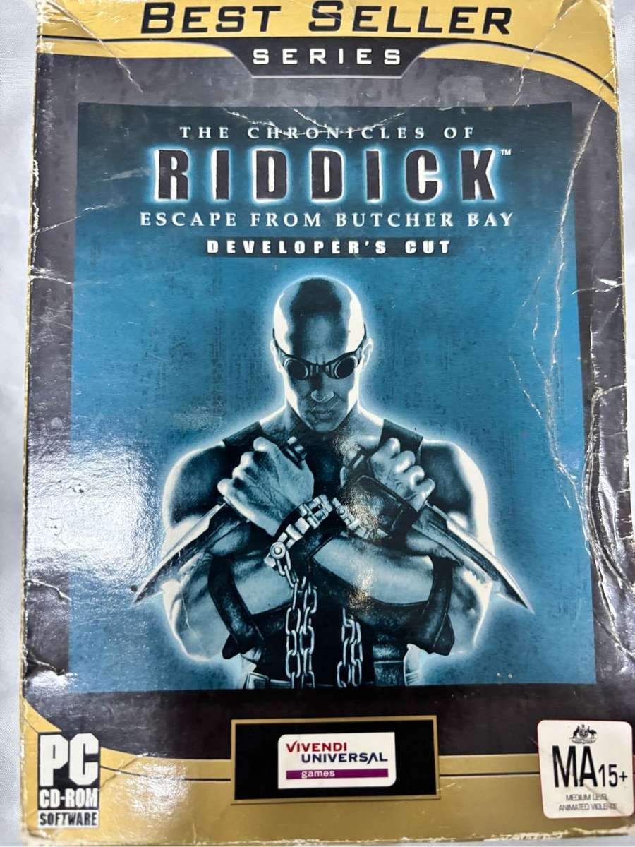 OC CD ROM The Chronicles of Riddick Escape from Butcher Bay 5 Discs  Developers Cut