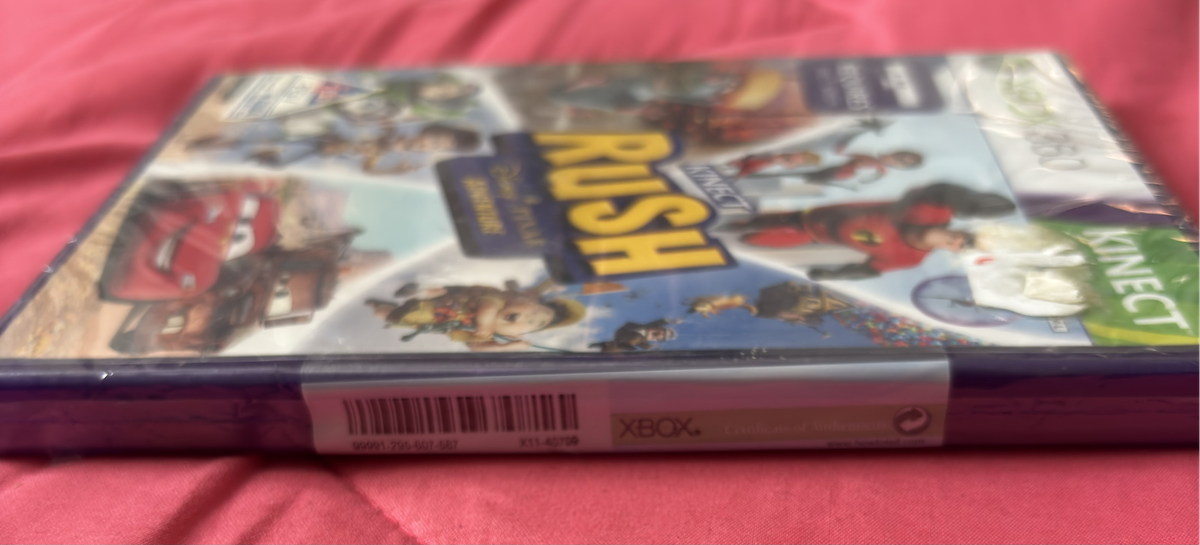 New Sealed X Box 360 Kinect Rush A Disney Pixar Adventure