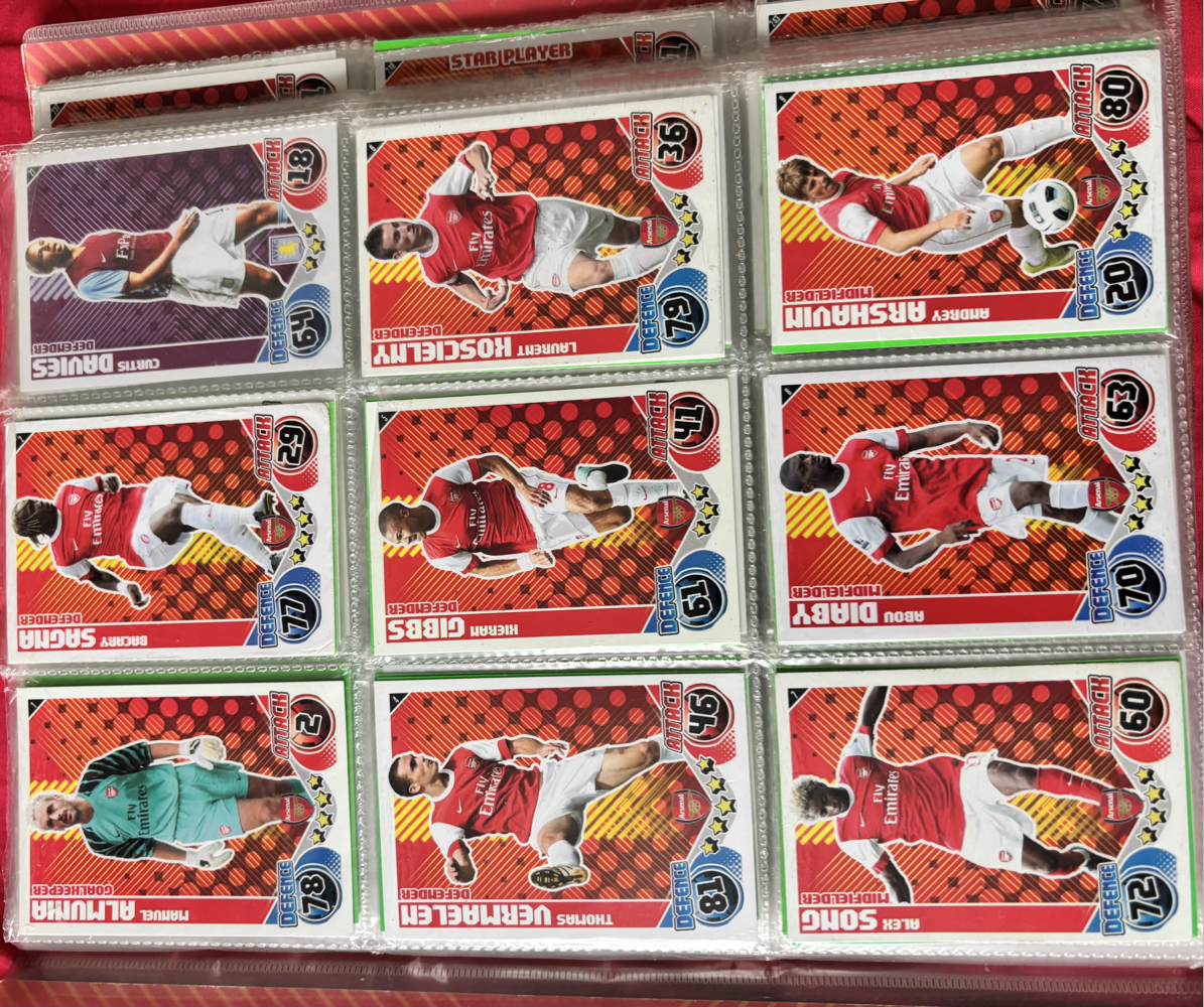 Premier League Topps Trading Card Game 364 Cards+ Binder