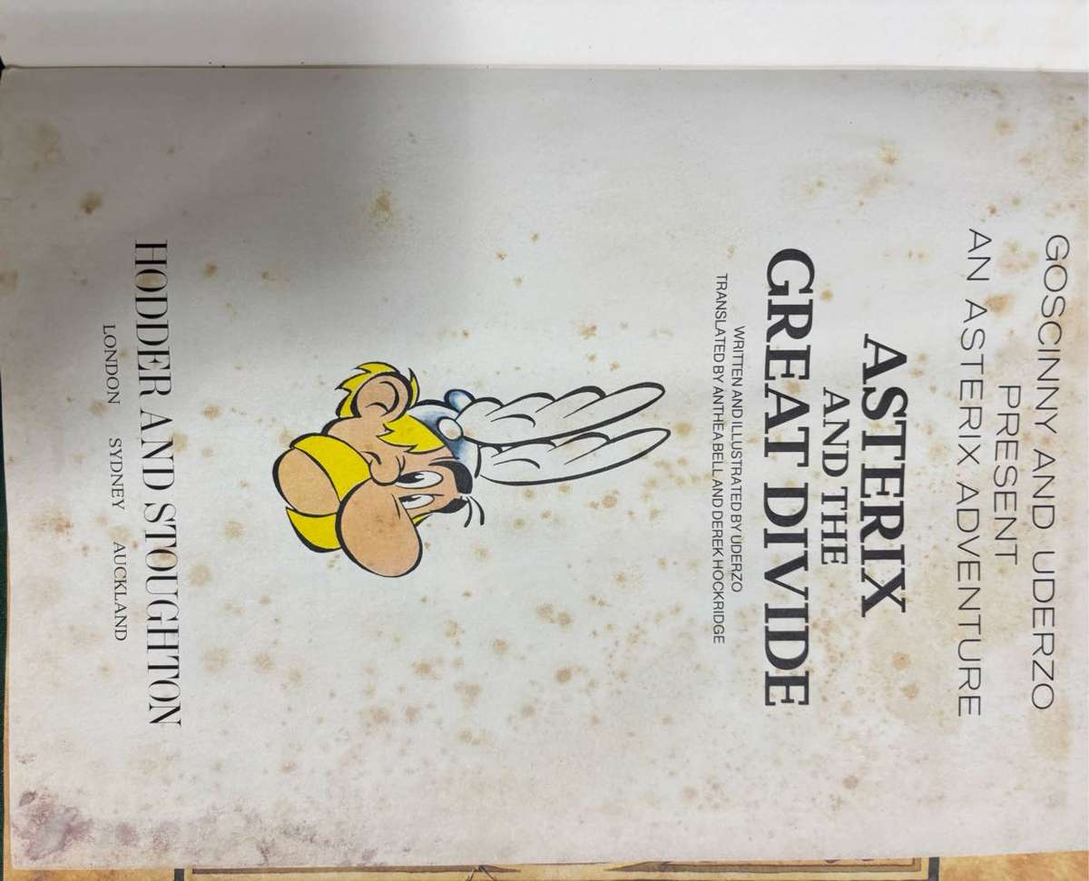 Asterix Two Hardcover Omnibus Comic Books Vintage Rare