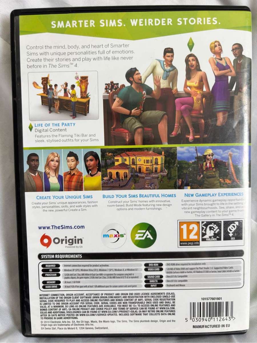 Sims 4 Limited 2 Discs Edition and Sims 3 Into the Future Expansion Pack