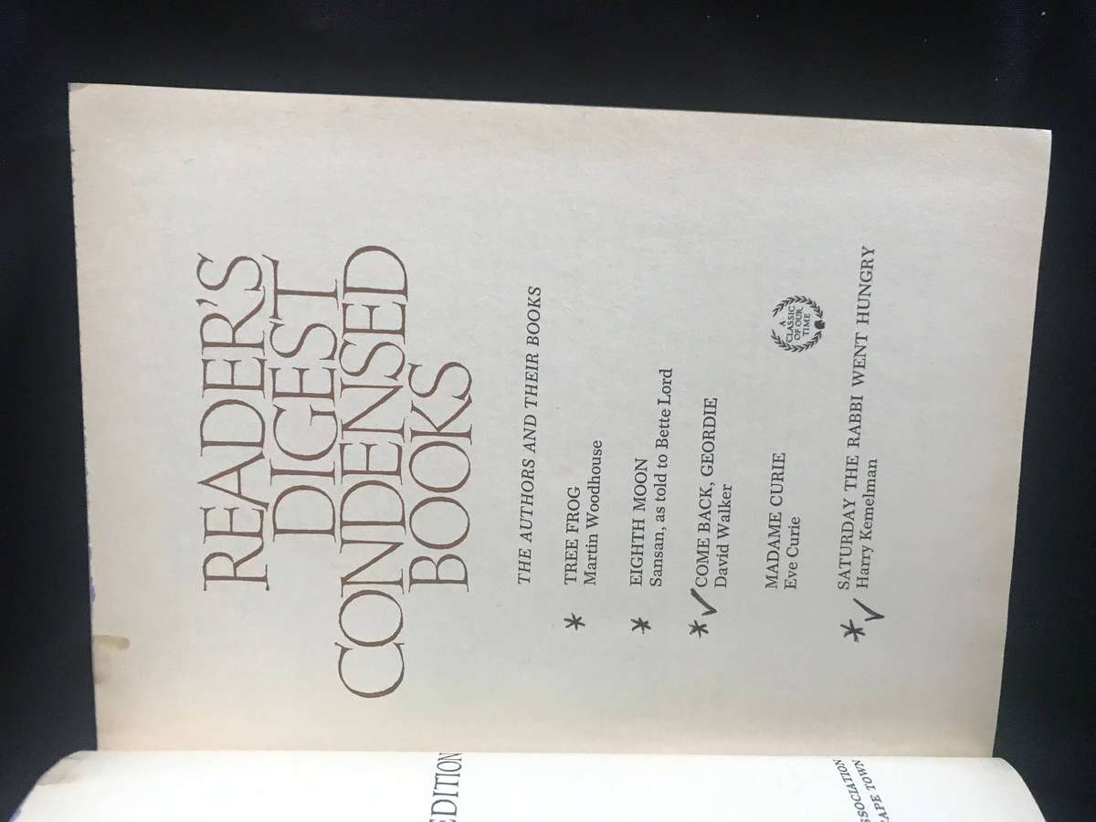 Readers Digest Condensed Books 1st edition