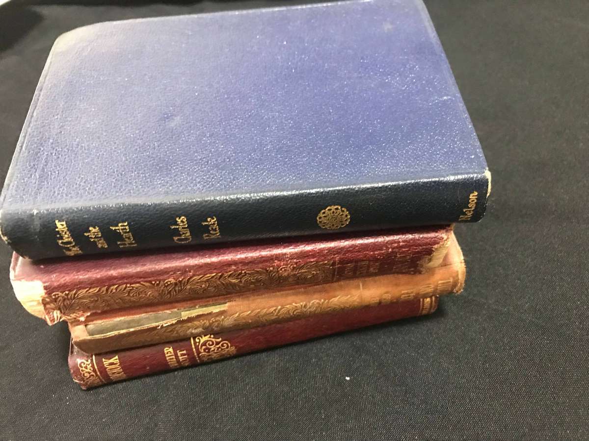 East Lynne LEATHER edition) Mrs Henry Wood  1907 and 3 novels
