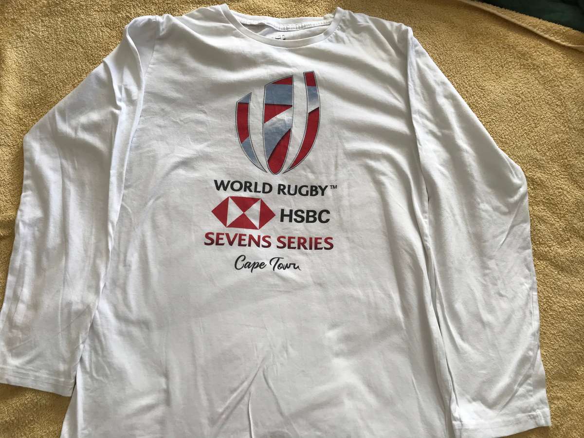 World Rugby HDBC Sevens Series Cape Town size Medium White long sleeve