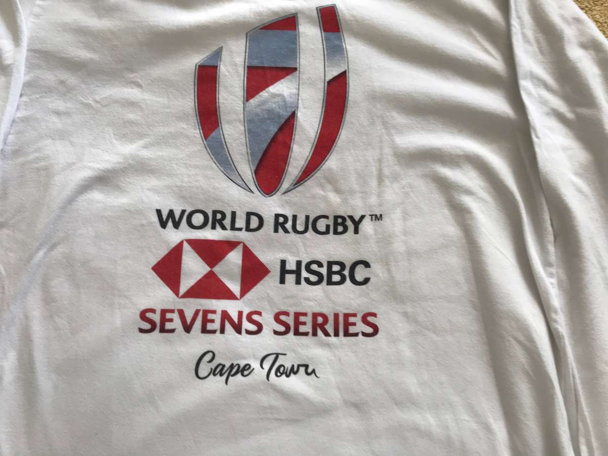 World Rugby HDBC Sevens Series Cape Town size Medium White long sleeve