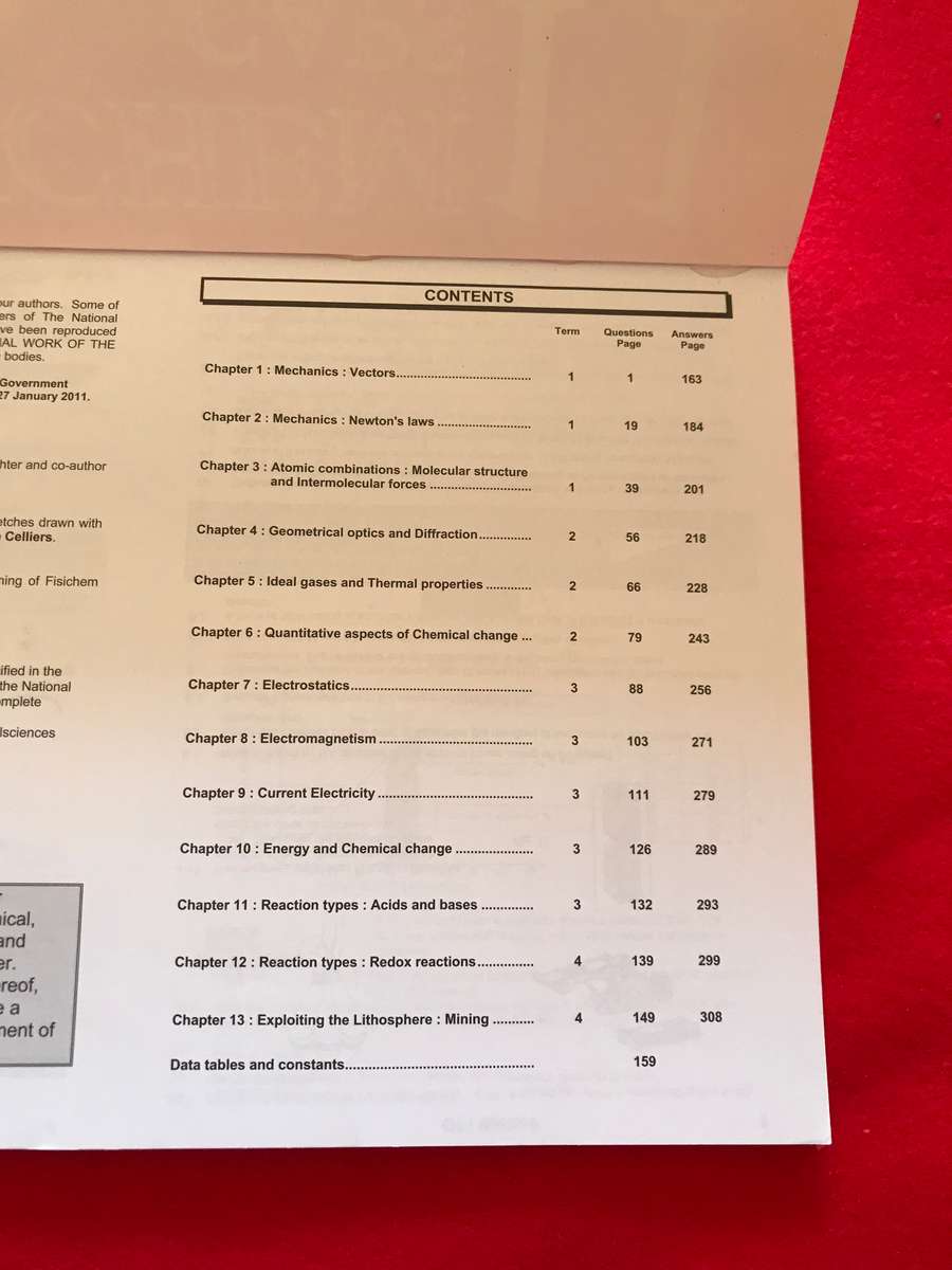 Physichem CAPS: Gr 11