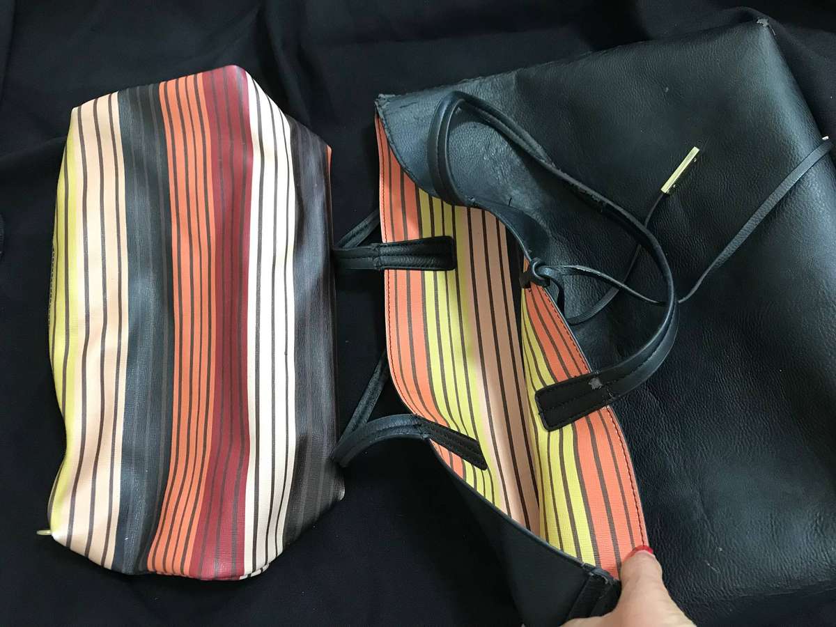 PARFOIS Tote bag with Toiletries large bag