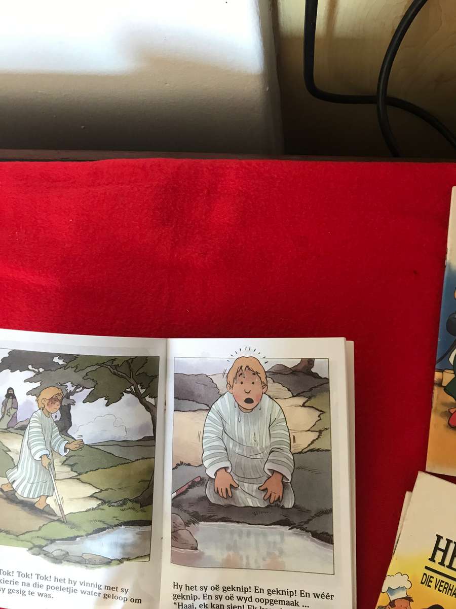 Lot 6 : 5 boekies (Bybel stories vir kinders) en een Die Nuwe Testament vir kinders