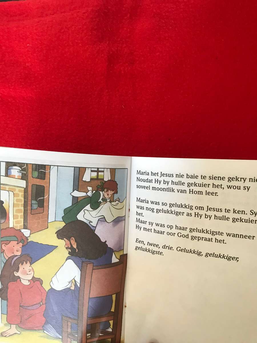 Lot 6 : 5 boekies (Bybel stories vir kinders) en een Die Nuwe Testament vir kinders