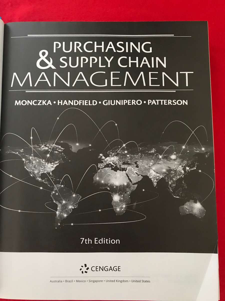 Purchasing And Supply Chain Management (Hardcover, 7th Edition)