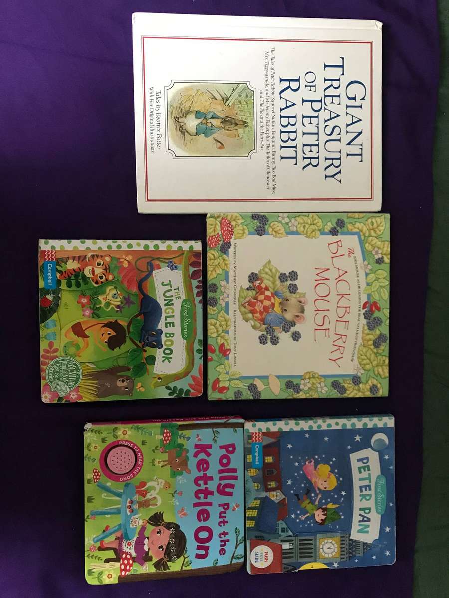 Classic Childrens hard cover reading books  x 5