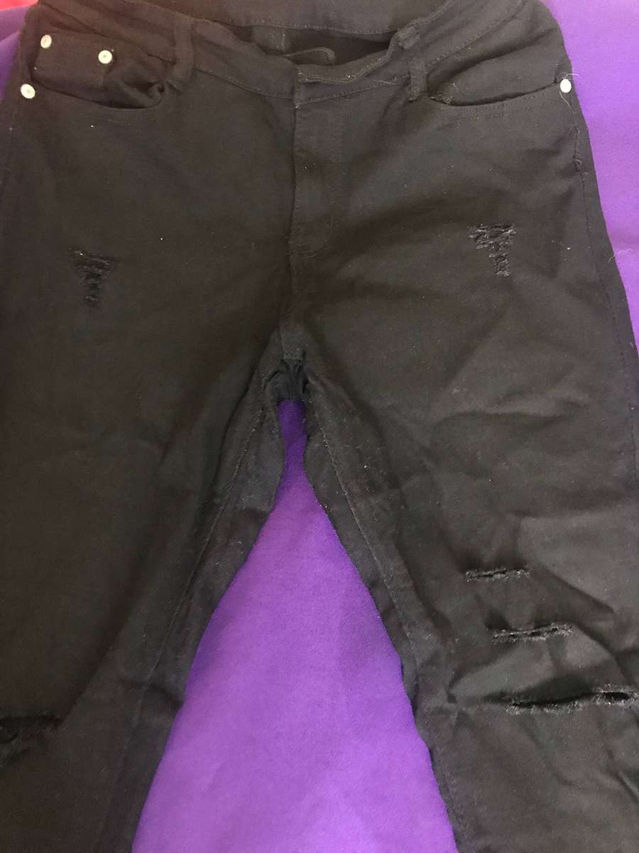 Rip / Distress Jeans Black size 32