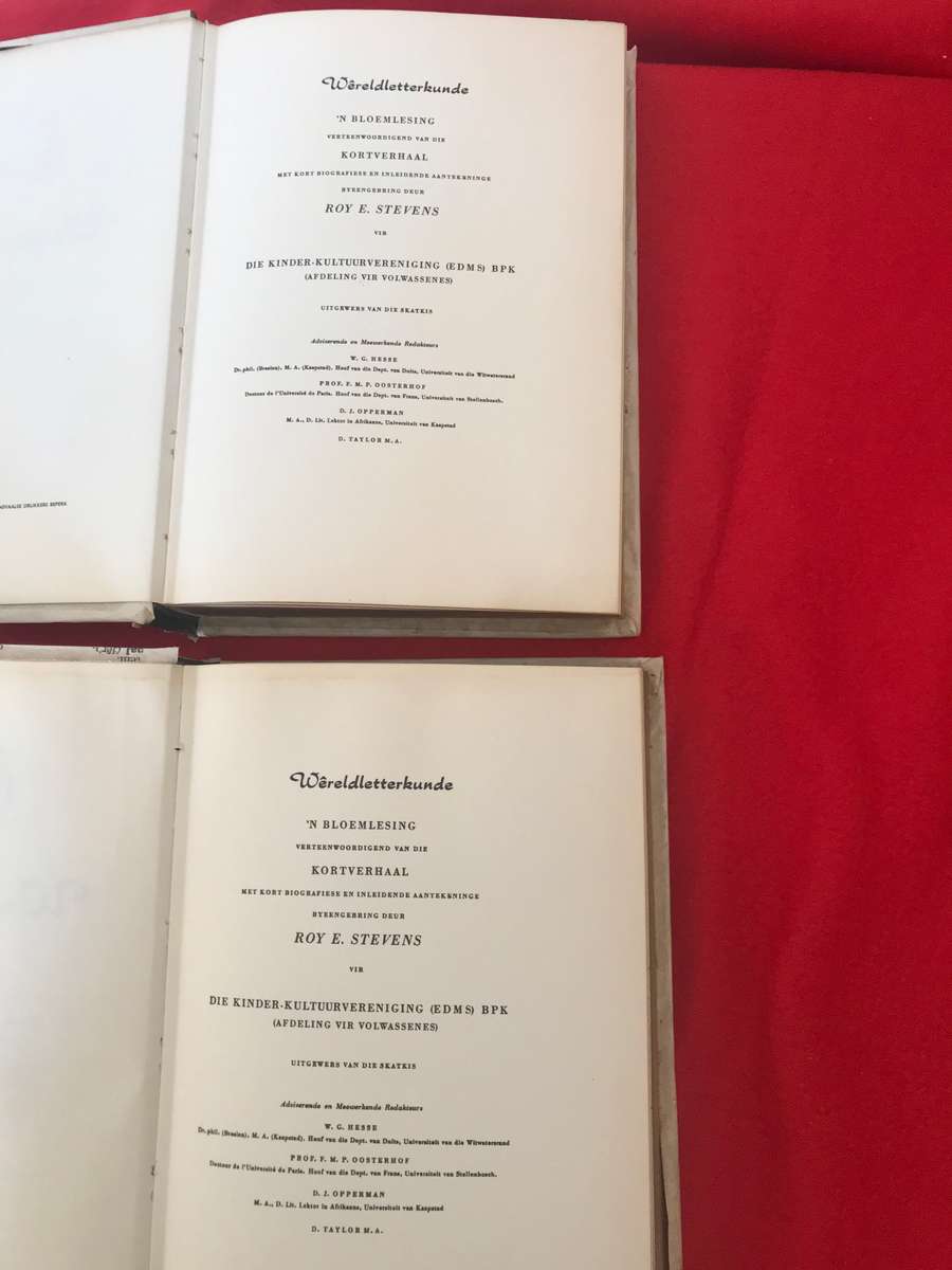 Wereld letterkunde deel 1V RUSSIES en deelV1 IERS-RENAISSANCE lot 2 books