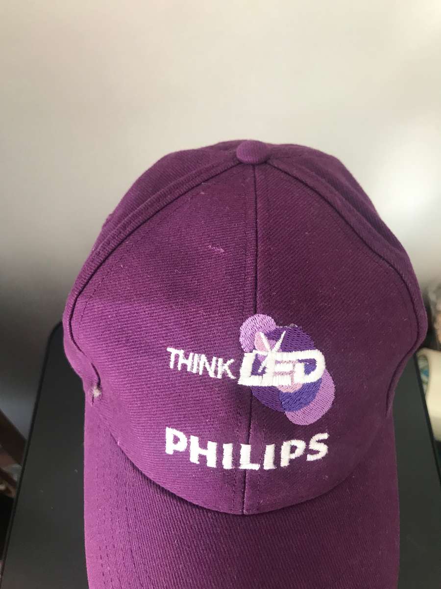 Purple cap embroidery Philips