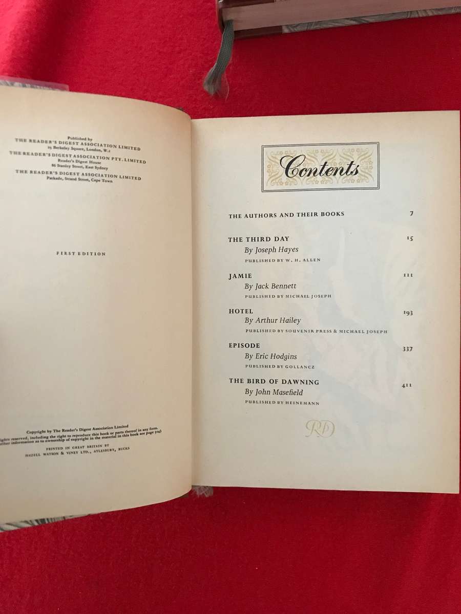 1st edition books lot 3 Readers digest De Luxe edition