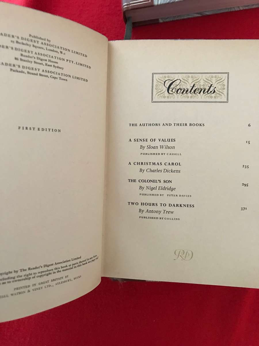 1st edition books lot 3 Readers digest De Luxe edition