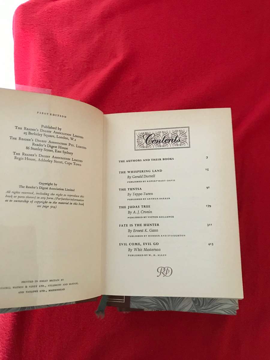 1st edition books lot 3 Readers digest De Luxe edition