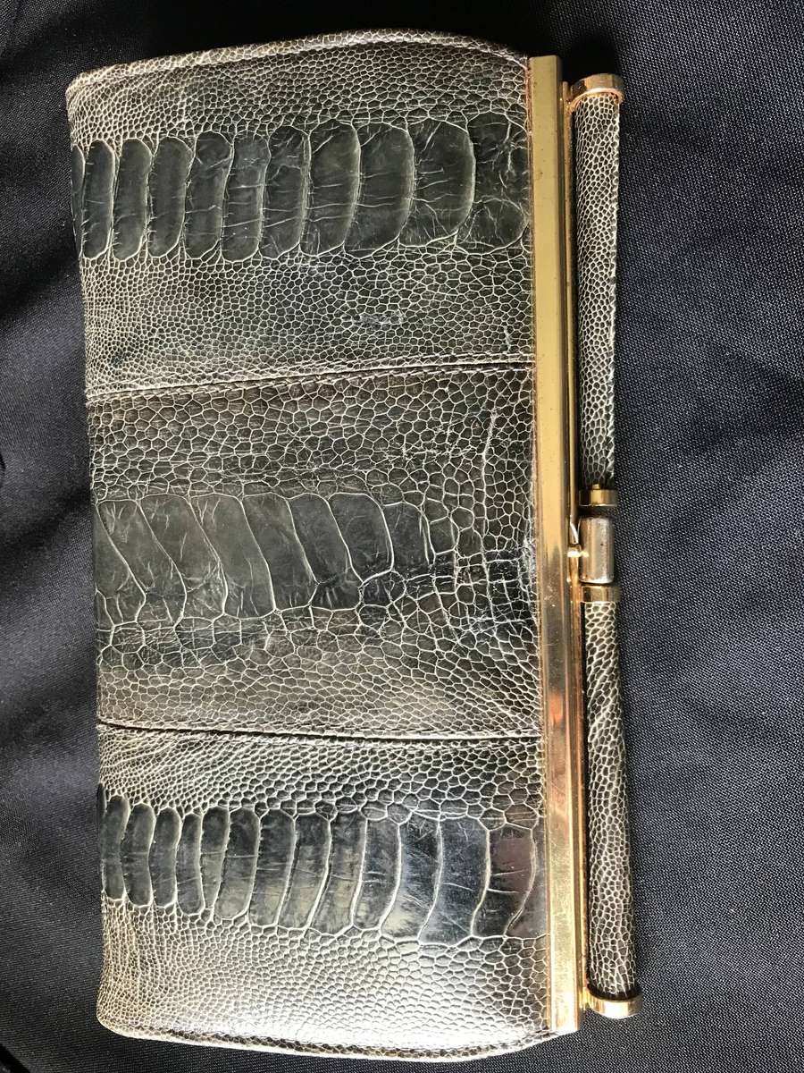 Snake Gold medal Pointer  vintage clutch bag