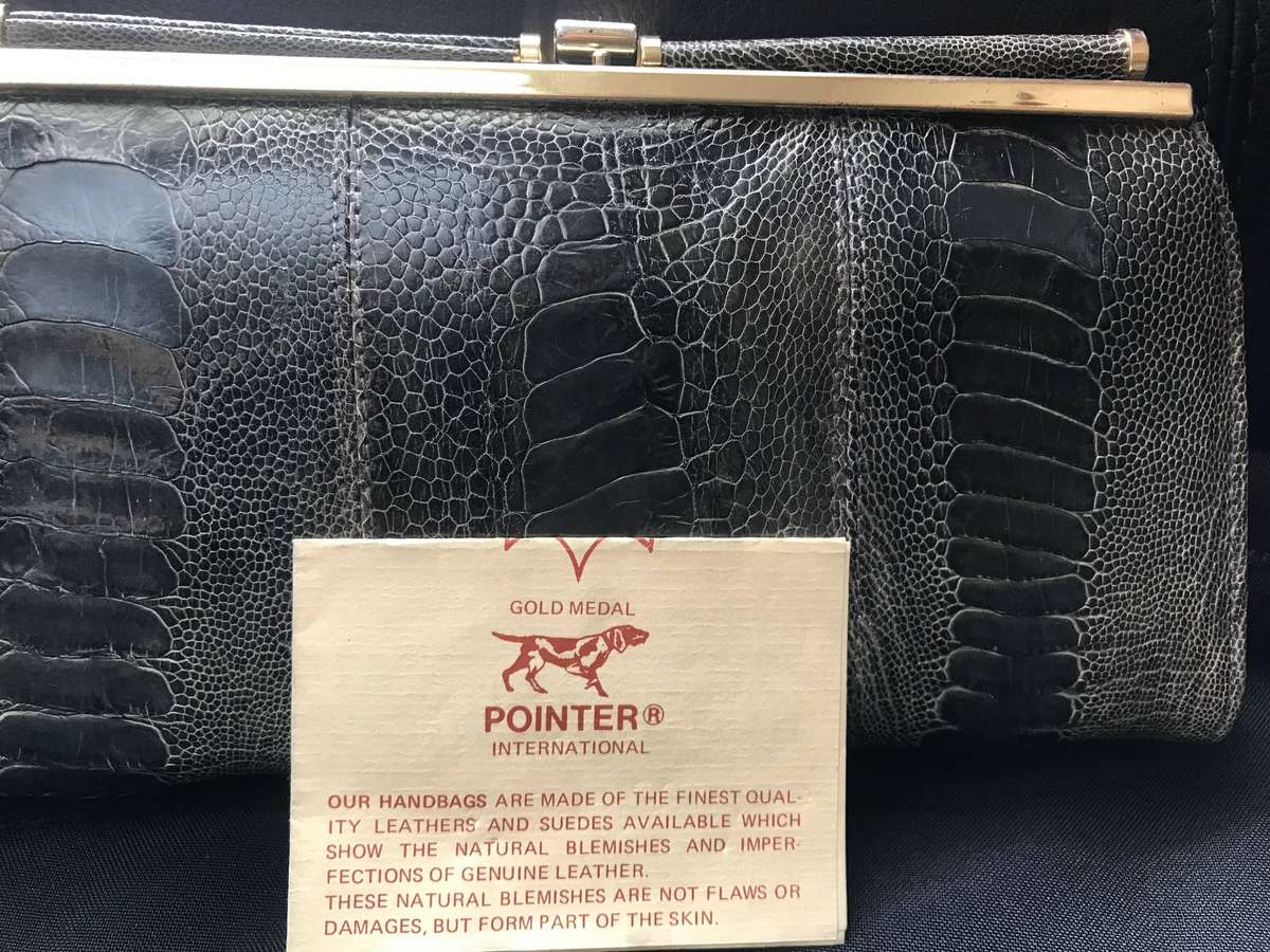 Snake Gold medal Pointer  vintage clutch bag
