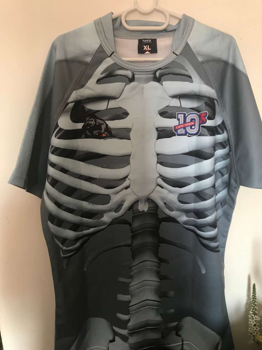 Skeleton jersey XL printing back and front