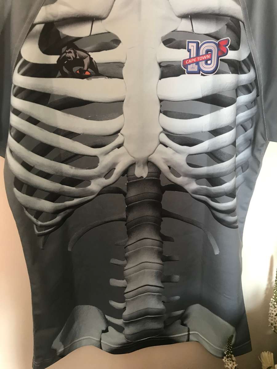 Skeleton jersey XL printing back and front