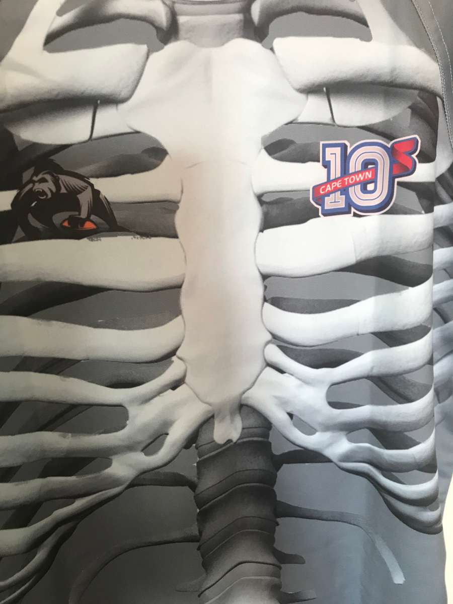 Skeleton jersey XL printing back and front