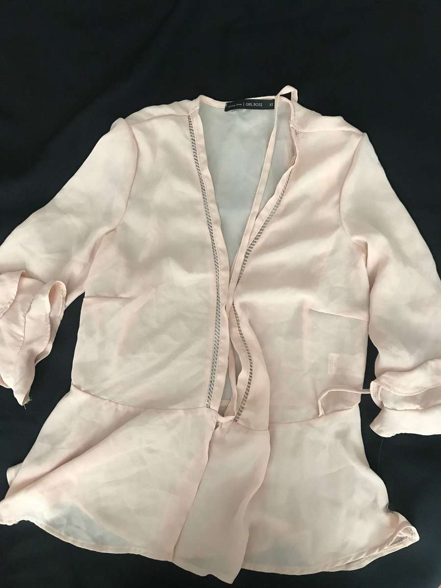 Sissy boy Girl Boss size XS peach blouse
