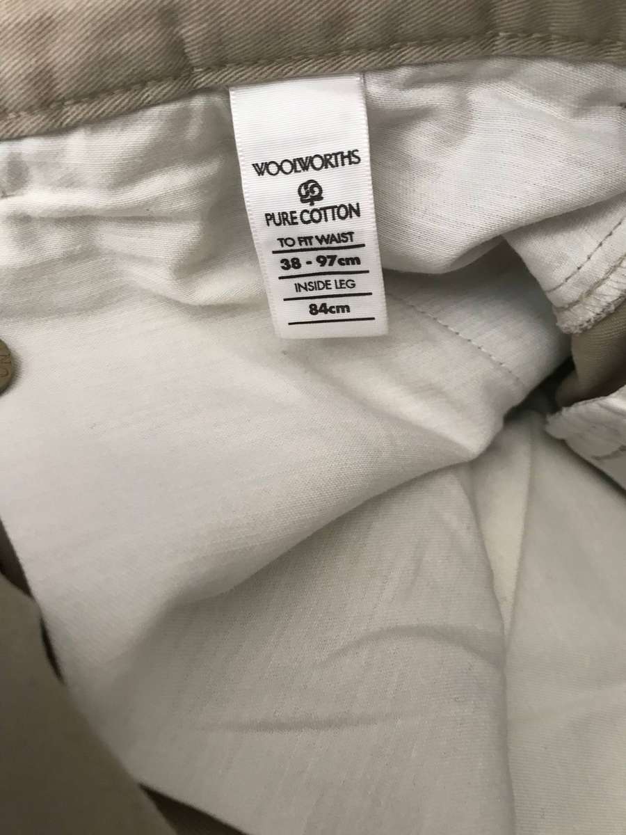 Chino 38-97cm Woolworths pure cotton