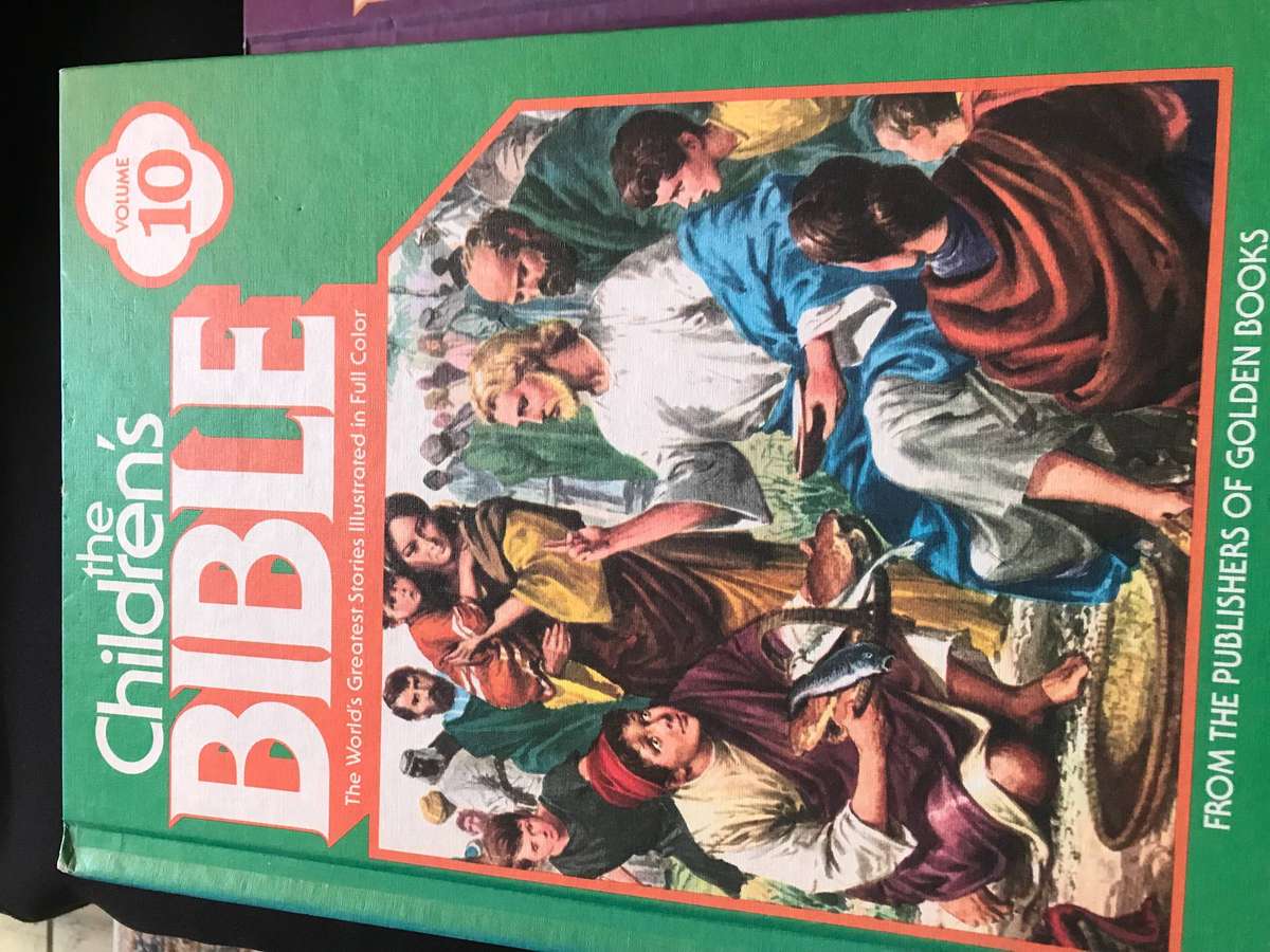 Vintage The Children's Bible Books 10 Volume Set Hardcover