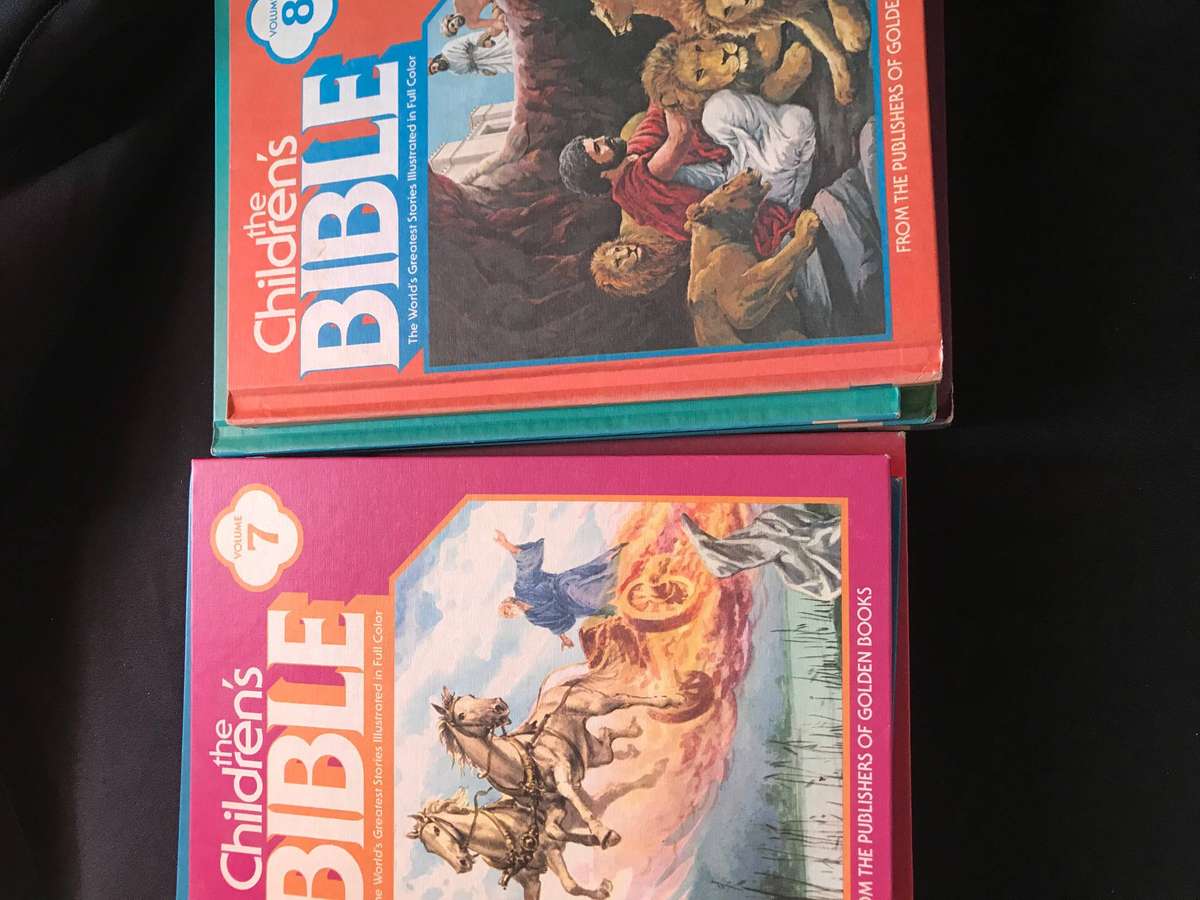 Vintage The Children's Bible Books 10 Volume Set Hardcover