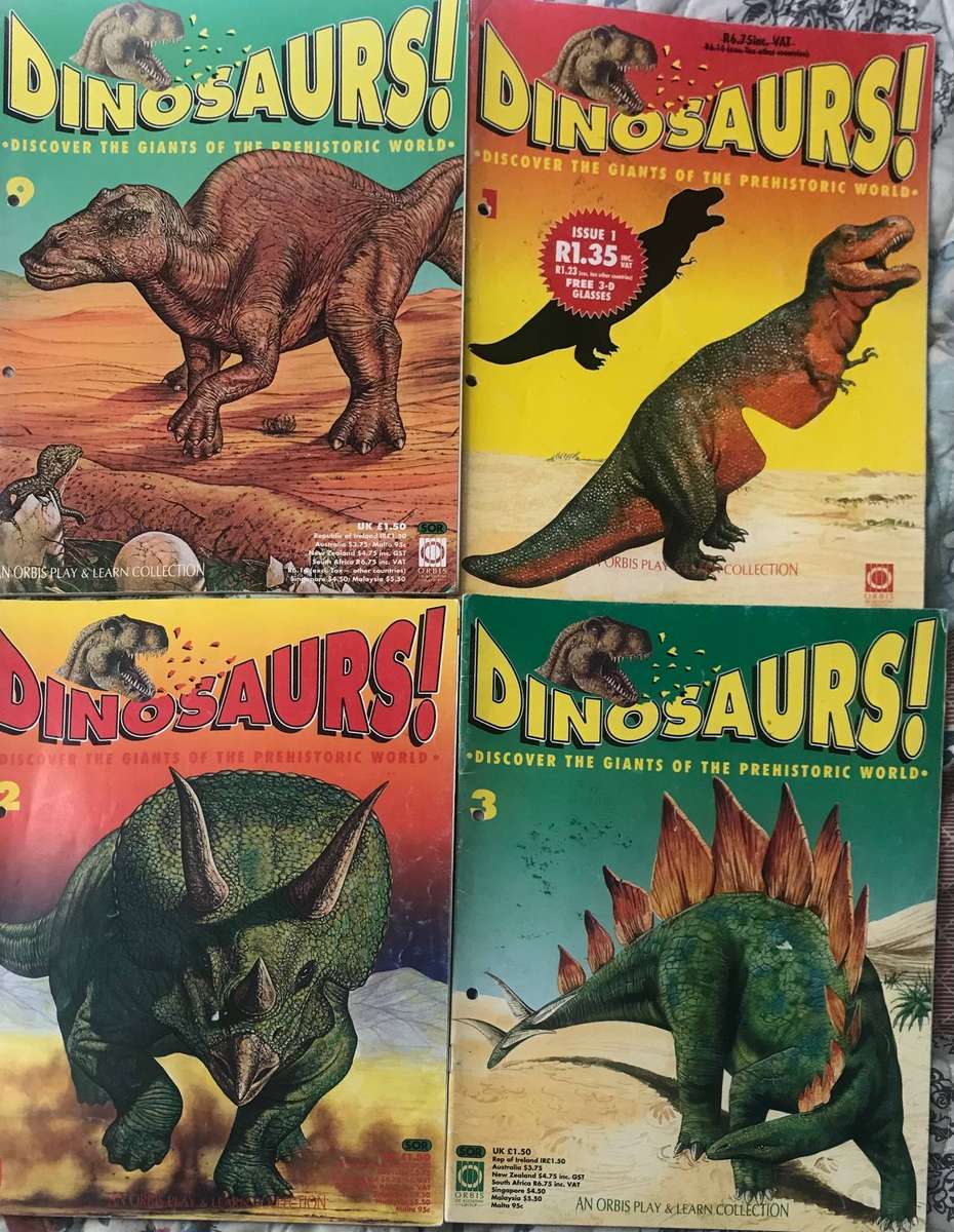 Dinosaurs Magazines issue 1,2,3,9