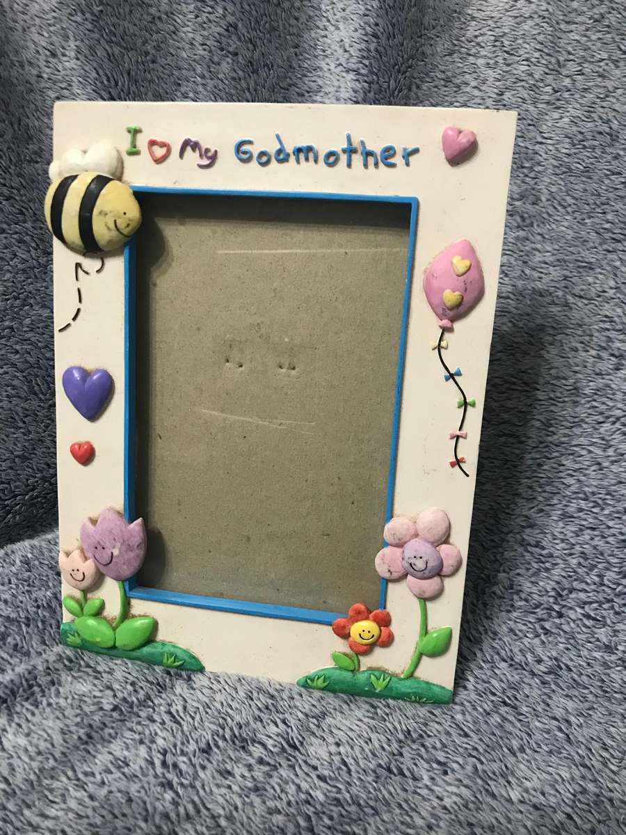 Christening picture frames x2