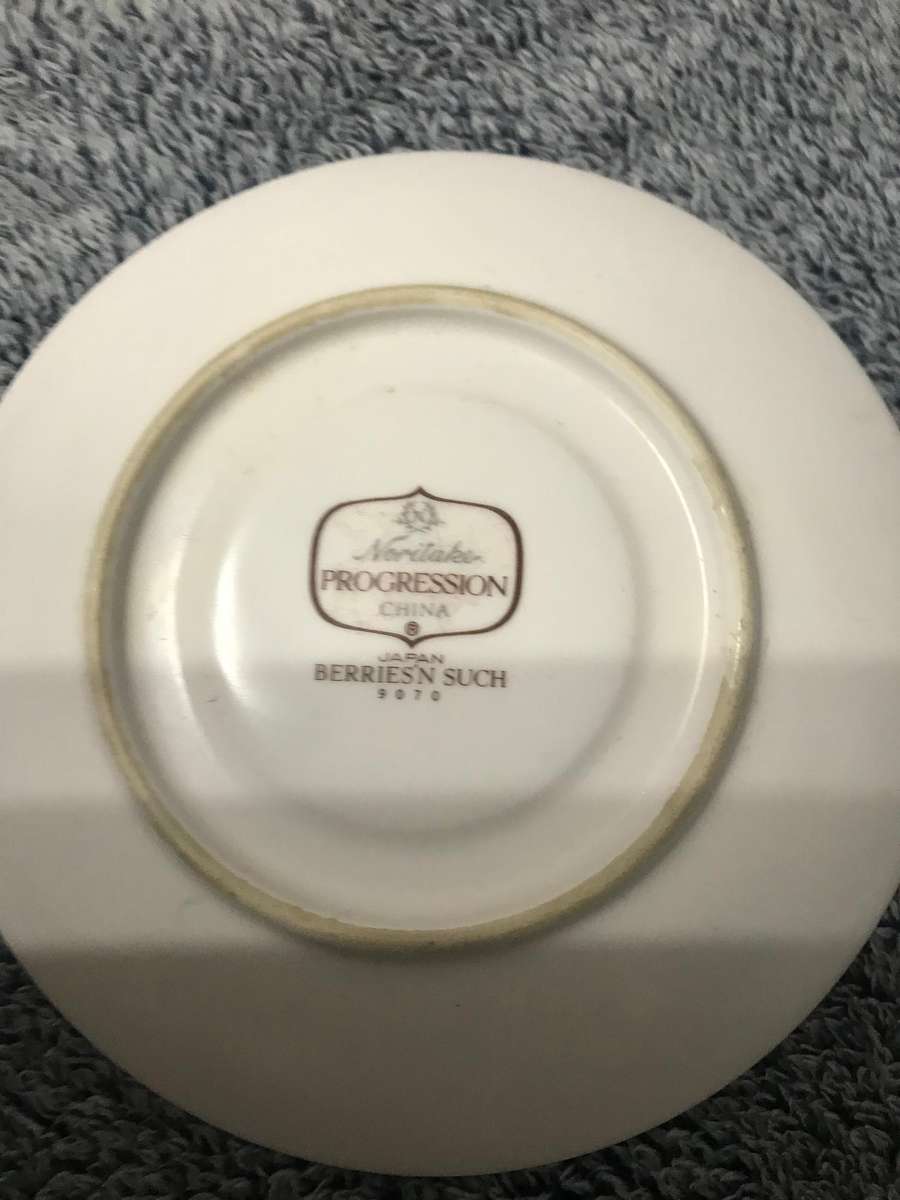 Noritake Progression Berries Such 9070 cups and sauces x5