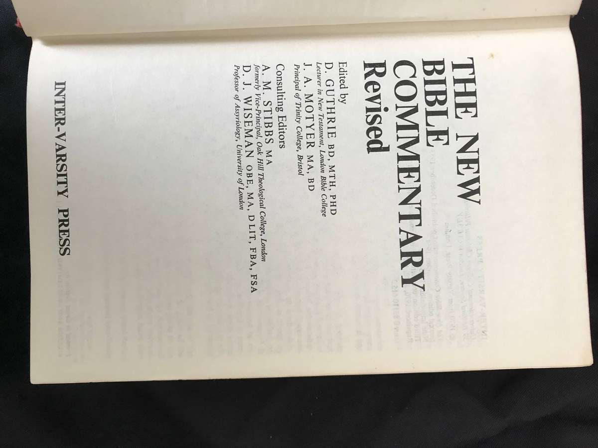 The New Biblw Commentary Revised edited D.Guthrie