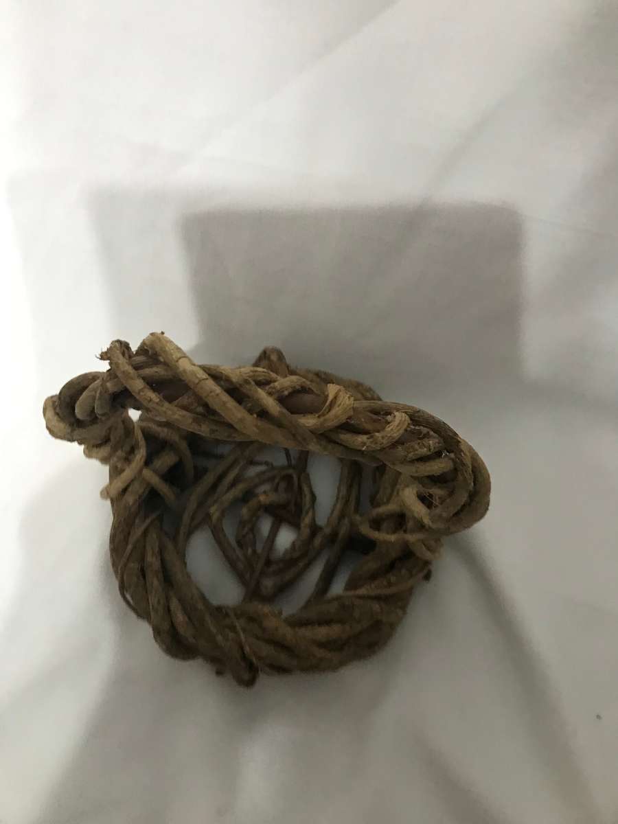 RUSTIC WOVEN TWIG WOOD BASKET