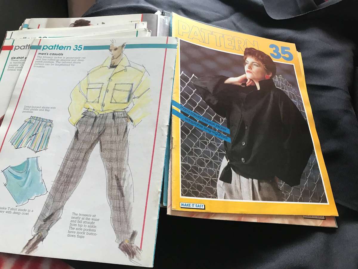 Pattern magazines 1-39 in folder