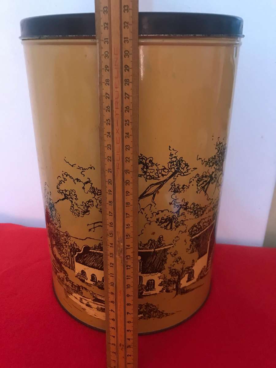 Huge Vintage Storage Tin 33 cm long