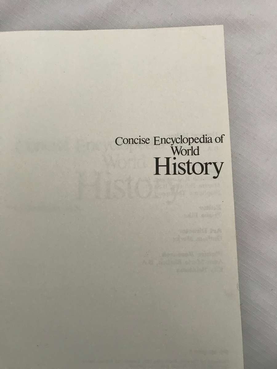 Purnells Concise Encyclopedia of World History 256 pages hardcover