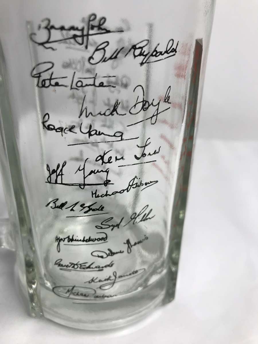 Rugby BRitish and Irish LIons Tour 1968 Team signed Mug Rare