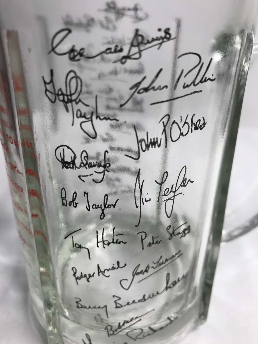 Rugby BRitish and Irish LIons Tour 1968 Team signed Mug Rare