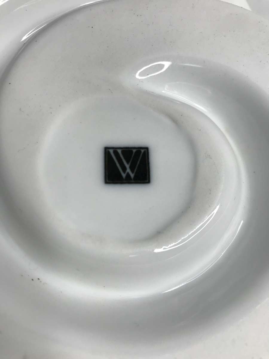 Serving Dish Swirl Spiral White Porcelain Appetizer Dip Woolworths brand
