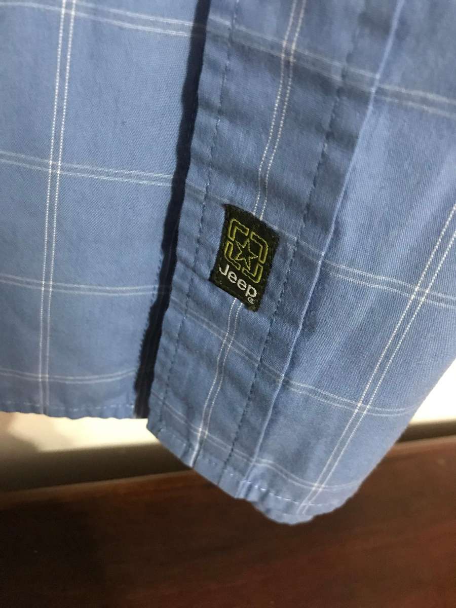 3 XL Jeep light blue shirt short sleeve