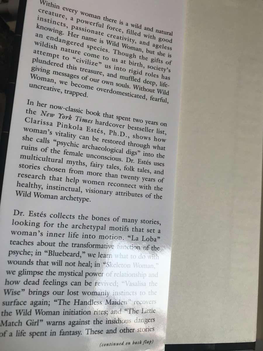 Women Who Run With Wolves Clarissa Pinkola Estes, Ph.D.  hardcover