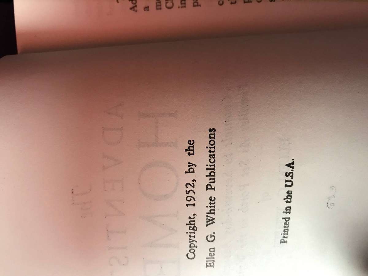 The Adventist Home Ellen G White Hardcover Book