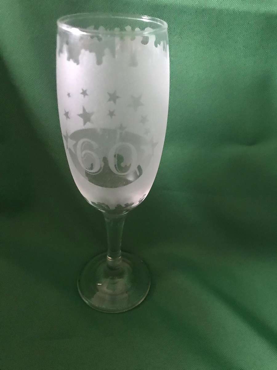 Happy 60th birthday  mug and glass